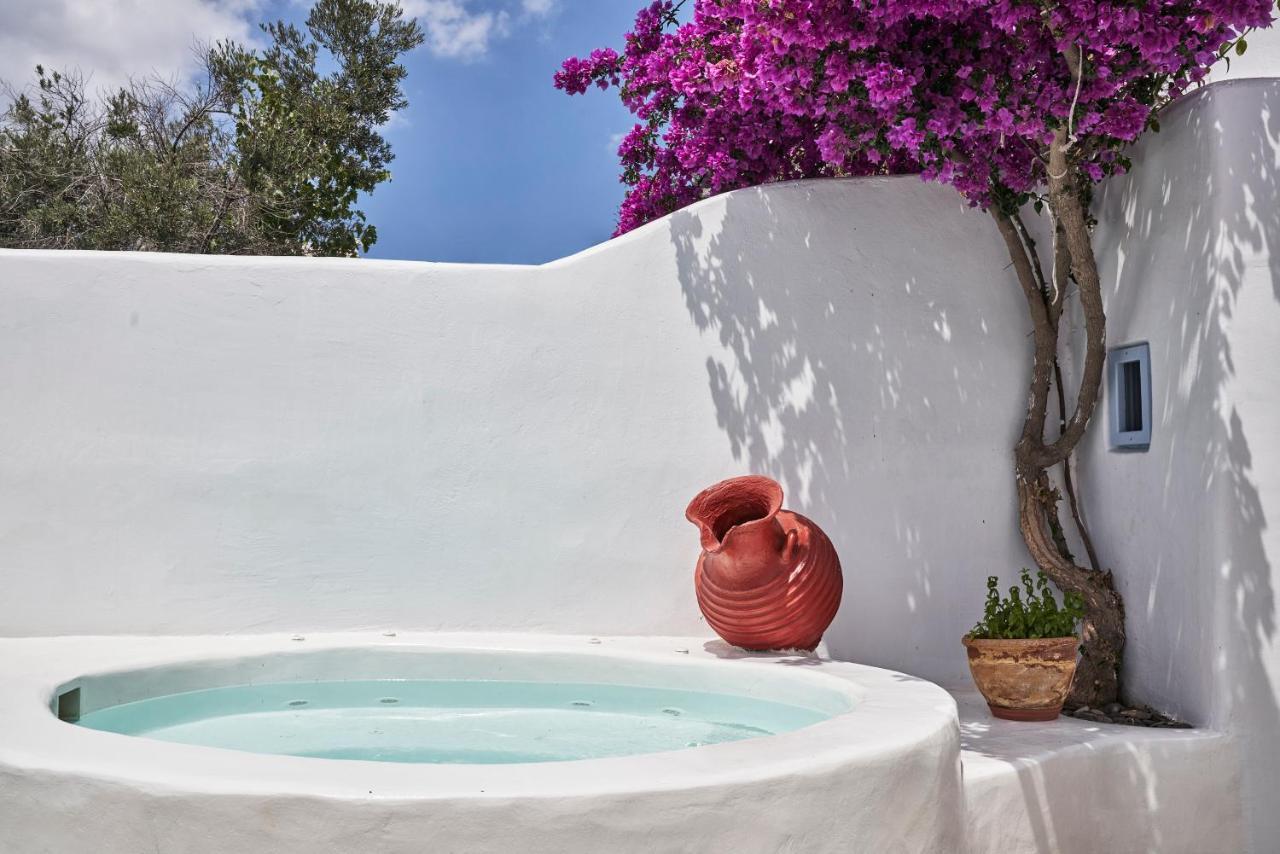 2 Bedroom Charming Villa With Outdoors Jacuzzi Megalochori  Exterior foto